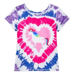 Rainbow Unicorn Fashion T-Shirt For Girls, Inside Out, Sensory Friendly