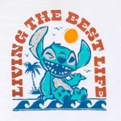 Stitch ''Living The Best Life'' T-Shirt For Kids -Toy Kids Shop 2401049790005M 1