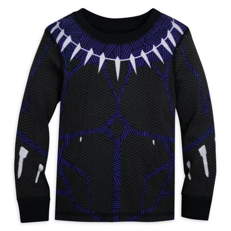 Black Panther Costume PJ PALS For Kids 4 Black Panther Costume PJ PALS For Kids - Image 2