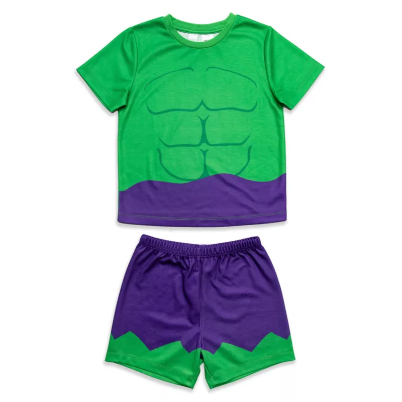 Hulk Short Sleeve Pyjamas Set For Kids 2 Hulk Short Sleeve Pyjamas Set For Kids
