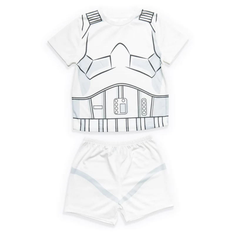 Stormtrooper Short Sleeve Pyjamas Set For Kids, Star Wars 3 Stormtrooper Short Sleeve Pyjamas Set For Kids, Star Wars