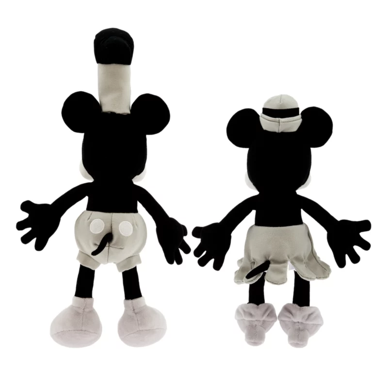 Mickey And Minnie Mouse Steamboat Willie Plush Set - Disney100 5 Mickey And Minnie Mouse Steamboat Willie Plush Set - Disney100 - Image 3