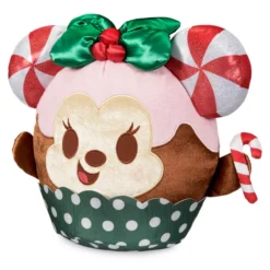 Minnie Mouse Candy Cane Crush Cupcake Disney Munchlings Scented Medium Plush - Baked Treats -Toy Kids Shop 412503304217 2