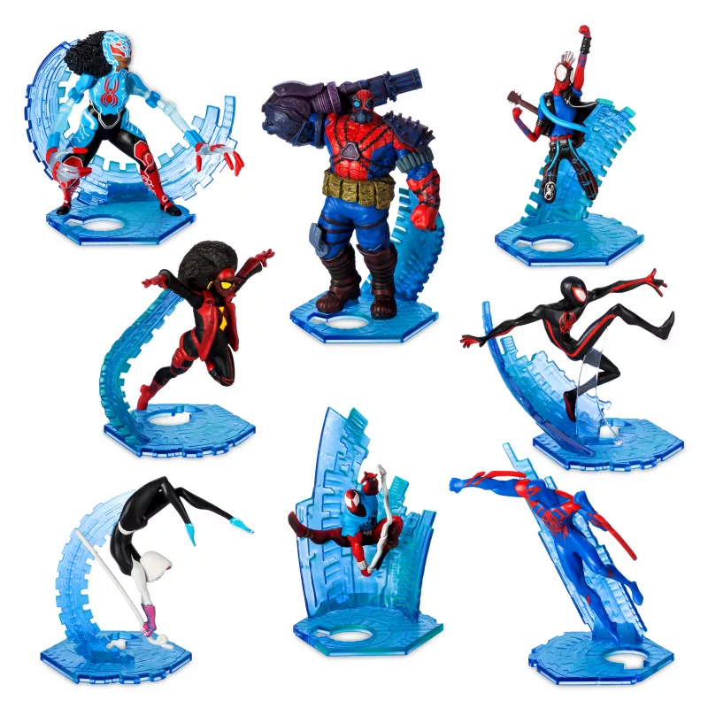 Spider-Man Deluxe Figurine Playset, Spider-Man: Across The Spider-Verse 3 Spider-Man Deluxe Figurine Playset, Spider-Man: Across The Spider-Verse
