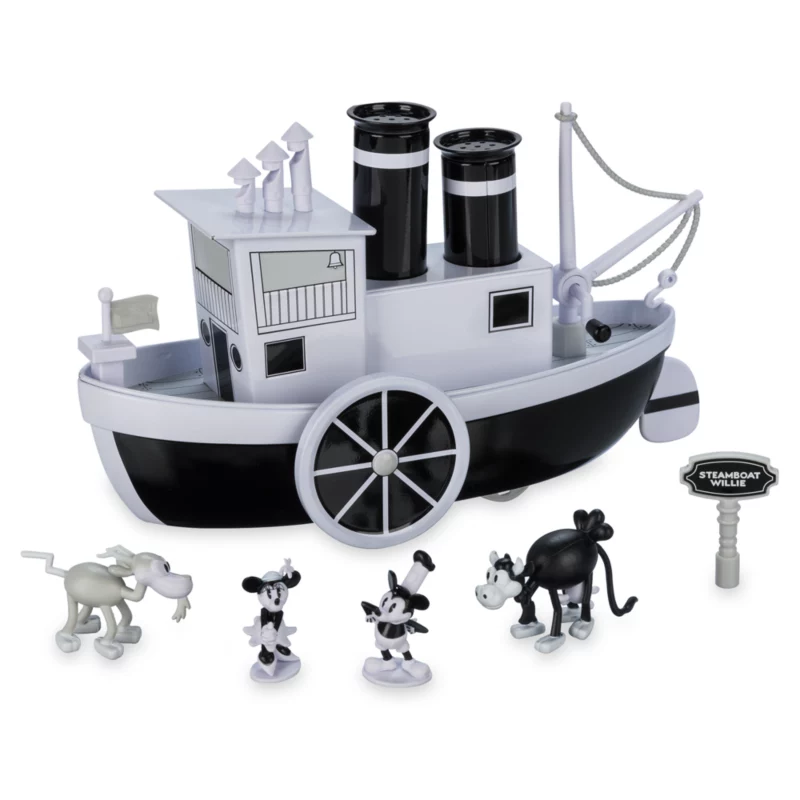 Mickey And Minnie Mouse Steamboat Willie Musical Boat - Disney100 3 Mickey And Minnie Mouse Steamboat Willie Musical Boat - Disney100