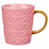 Mickey Mouse Pink And Gold Raised Icon Mug, Disney Homestead Collection -Toy Kids Shop 465033642069