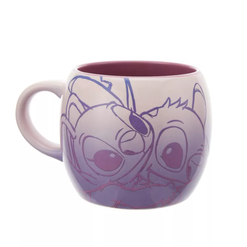 Angel And Stitch Purple Mug, Spring Love Series 3 Angel And Stitch Purple Mug, Spring Love Series