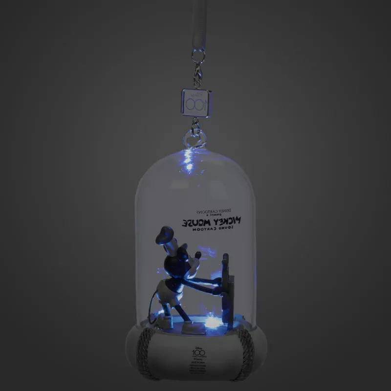 Mickey Mouse Light-Up And Sound Living Magic Disney100 Eras Sketchbook Ornament, Steamboat Willie 6 Mickey Mouse Light-Up And Sound Living Magic Disney100 Eras Sketchbook Ornament, Steamboat Willie - Image 4