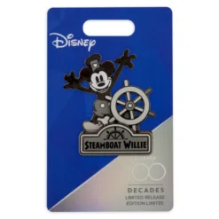 Mickey Mouse As Steamboat Willie Pin - Disney100, Limited Release -Toy Kids Shop 466043737691 3