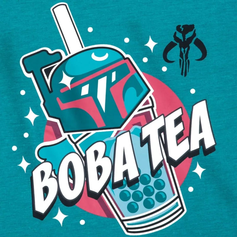 Boba Fett Tea T-Shirt For Kids, Star Wars, Sensory Friendly 4 Boba Fett Tea T-Shirt For Kids, Star Wars, Sensory Friendly - Image 2