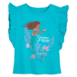 Disney Store The Little Mermaid Frilled T-Shirt For Kids, Live Action Film