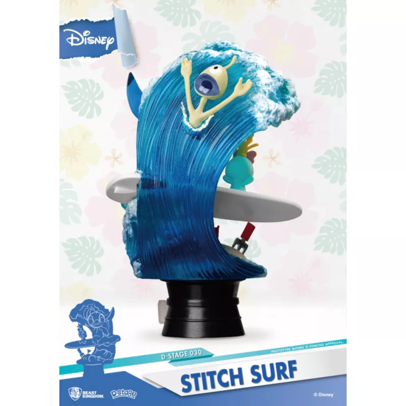 Stitch Surf Summer Series Figurine, Beast Kingdom 6 Stitch Surf Summer Series Figurine, Beast Kingdom - Image 4