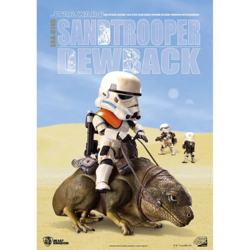 Star Wars: A New Hope Dewback & Imperial Sandtrooper Figurine, Beast Kingdom 4 Star Wars: A New Hope Dewback & Imperial Sandtrooper Figurine, Beast Kingdom - Image 2